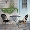 Flash Furniture Black French Bistro Stacking Chair SDA-AD642107-BK-NAT-GG - alternate 2